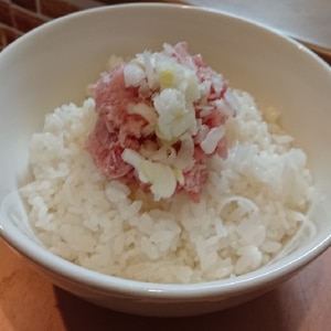 長ねぎで　☆　ネギトロ丼